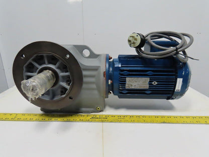 Sew KF77DRE100LC4/DH 73.99:1 Ratio 24RPM 5Hp 230/460V Left Hand Gearmotor