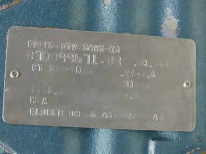 Sew 	 K97R57DT90S4VS-KS 1102:1 Ratio .27-1.6 RPM Output 1.5Hp Gear Reducer