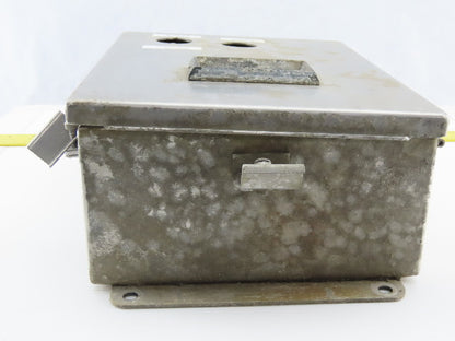 Hoffman Wall Mount Electrical Enclosure JIC 10"x 8"x 4" Stainless Steel