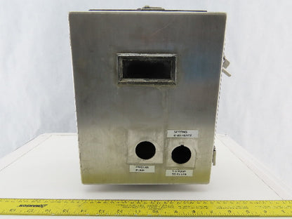 Hoffman Wall Mount Electrical Enclosure JIC 10"x 8"x 4" Stainless Steel