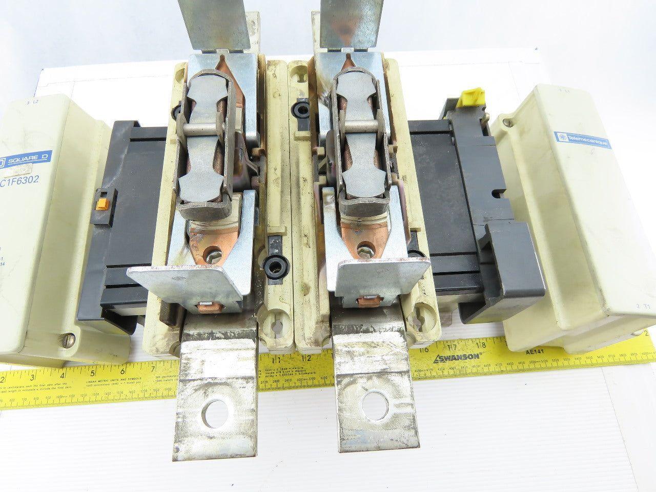 Telemecanique LC1F6302 Mechanical Contactor 600V 1000A Continuous Current 2 Pole