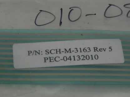 SCH-M-3163 Push Button I/O Replacement HMI Membrane