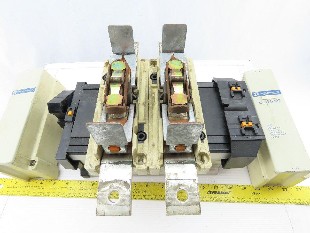 Telemecanique Square D LC1F6302 Mechanical Contactor 600V 1000A Continuous 2Pole