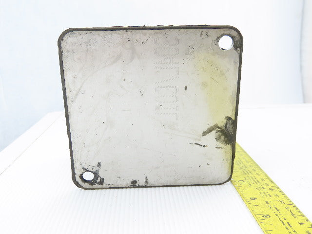 4-3/4" x 4-3/4" x 3-3/4" Rubber Isolation Vibratory Shaker Base