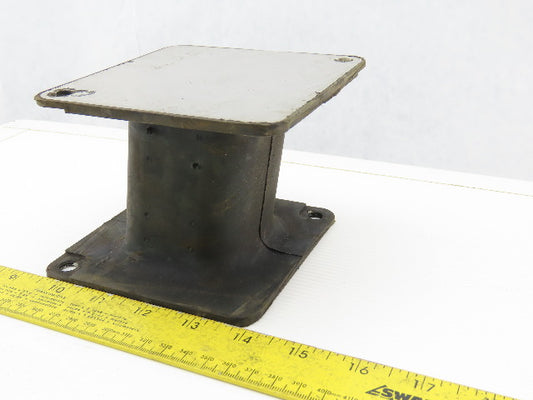 4-3/4" x 4-3/4" x 3-3/4" Rubber Isolation Vibratory Shaker Base