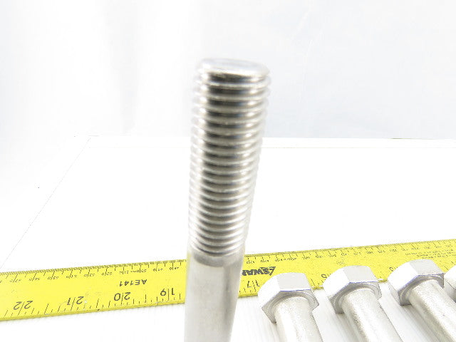 3/4-10 x 5" Hex Head Stainless Steel Bolts Lot OF 8
