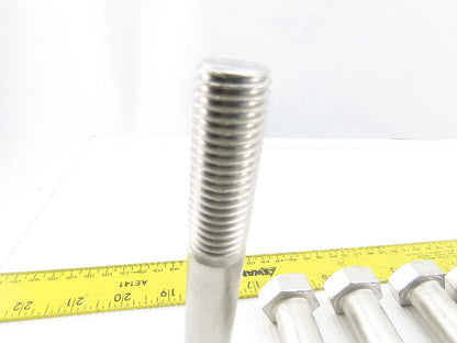 3/4-10 x 5" Hex Head Stainless Steel Bolts Lot OF 8