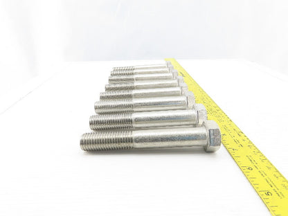 3/4-10 x 5" Hex Head Stainless Steel Bolts Lot OF 8
