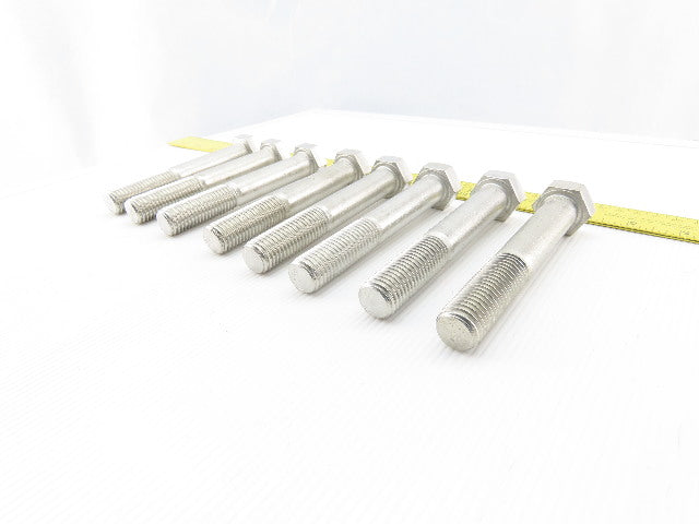 3/4-10 x 5" Hex Head Stainless Steel Bolts Lot OF 8