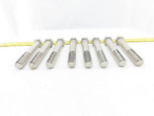 3/4-10 x 5" Hex Head Stainless Steel Bolts Lot OF 8
