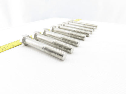 3/4-10 x 5" Hex Head Stainless Steel Bolts Lot OF 8
