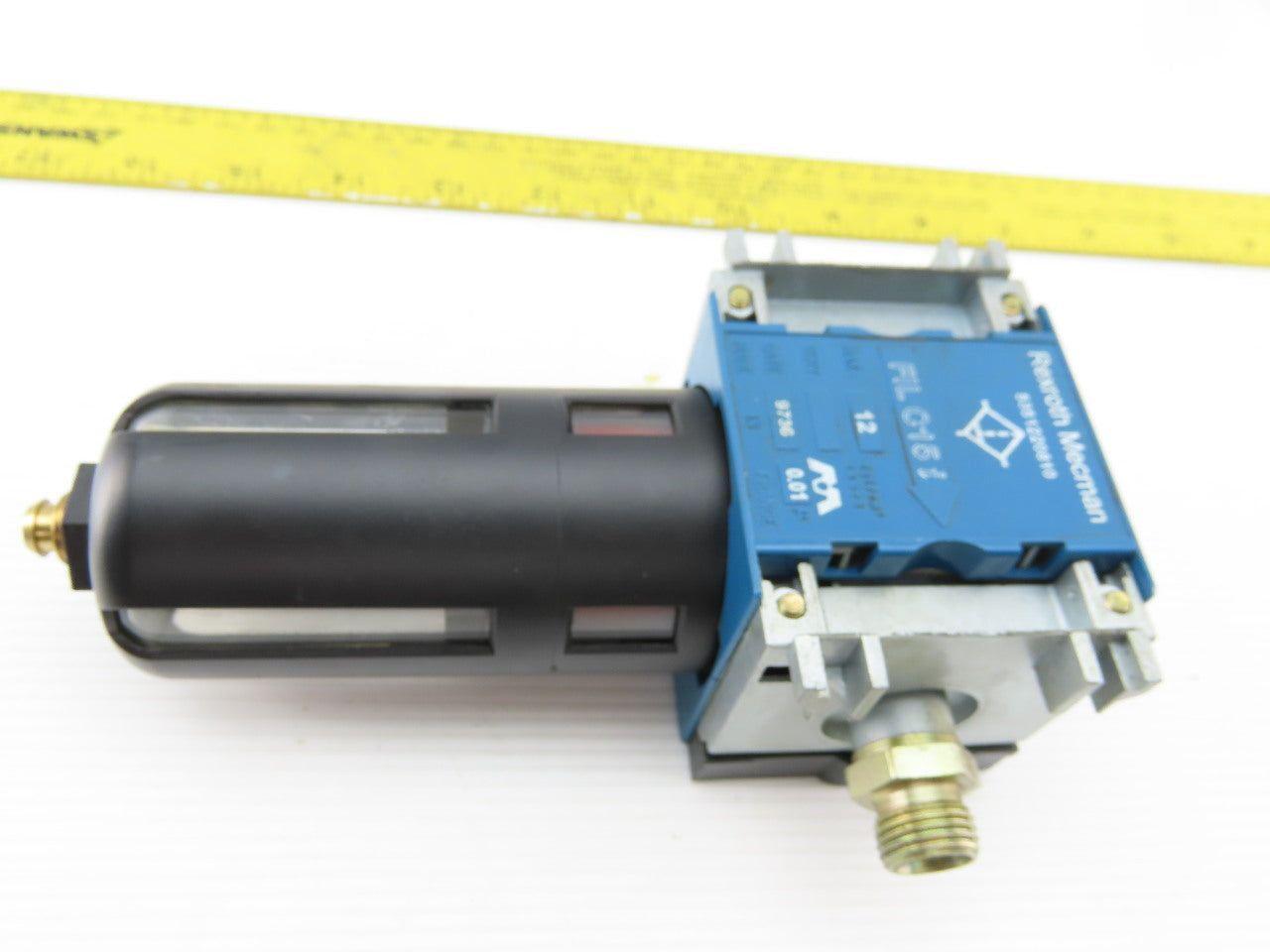 Rexroth Mecman 5351220810 FIL C15i Pneumatic Air Filter 12 Bar max. 1/4"-18