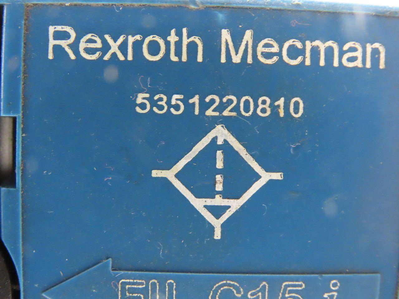 Rexroth Mecman 5351220810 FIL C15i Pneumatic Air Filter 12 Bar max. 1/4"-18