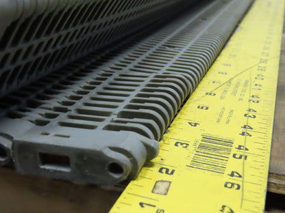 Intralox Ser 400 Gray Polypropylene Flush Grid W/Slidelox Conveyor 48.1" x 15'