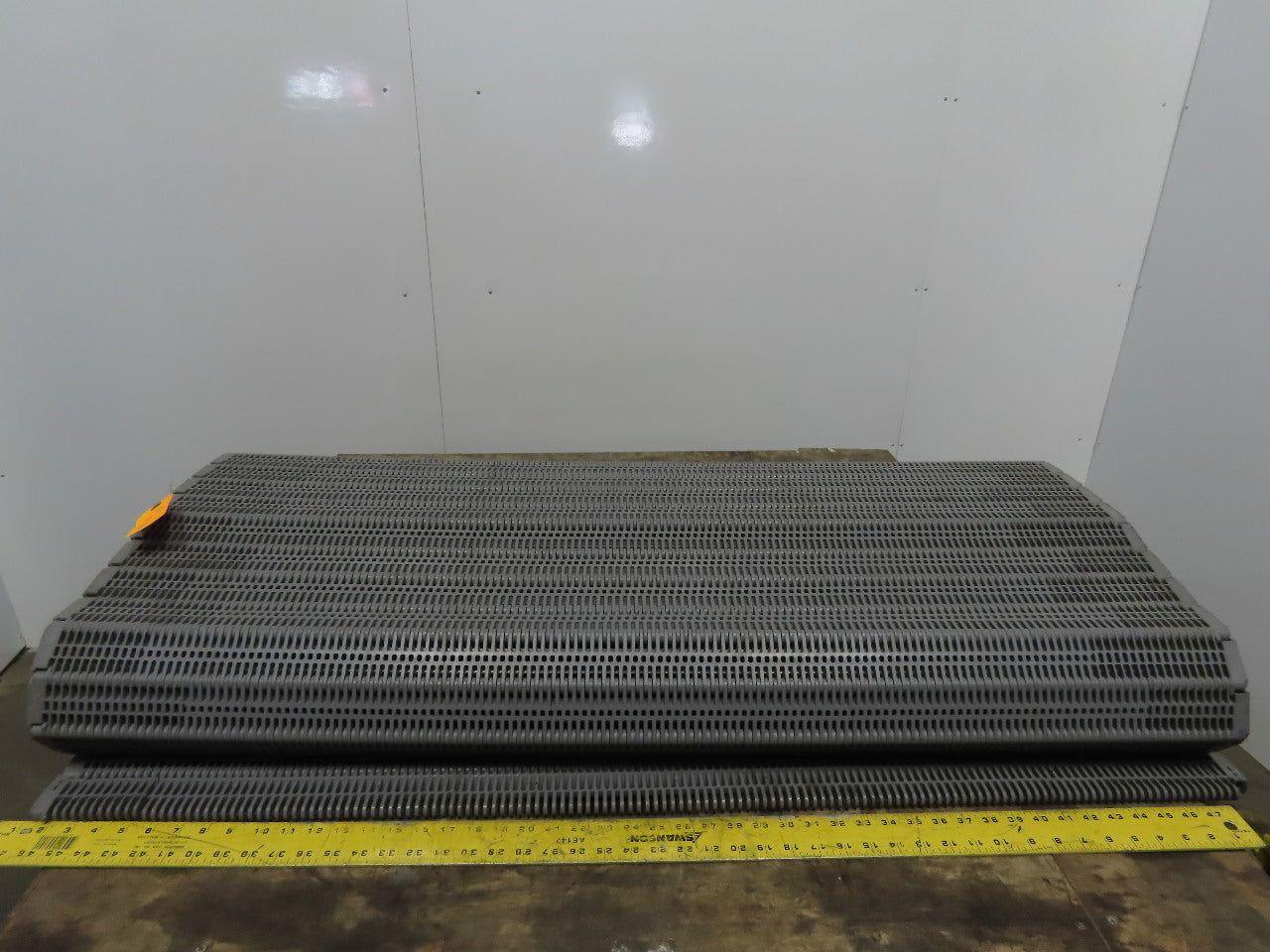 Intralox Ser 400 Gray Polypropylene Flush Grid W/Slidelox Conveyor 48.1" x 15'