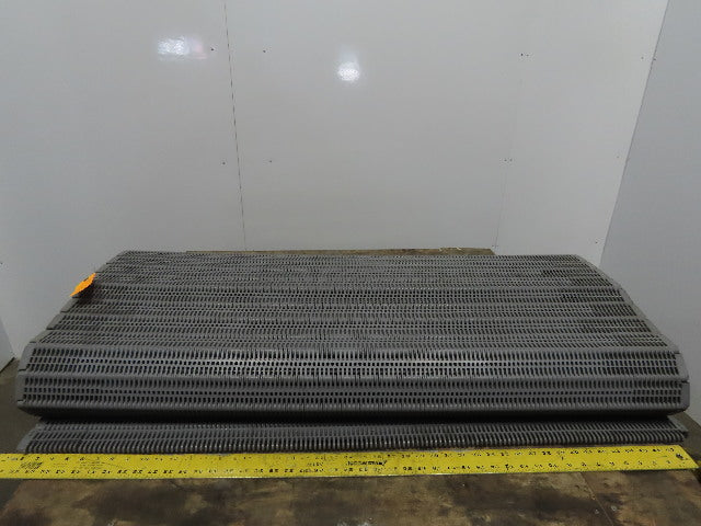 Intralox Ser 400 Gray Polypropylene Flush Grid W/Slidelox Conveyor 48.1" x 15'