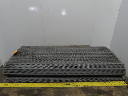 Intralox Ser 400 Gray Polypropylene Flush Grid W/Slidelox Conveyor 48.1" x 15'