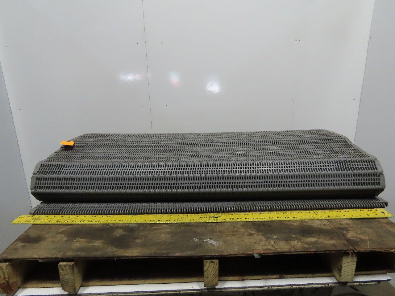 Intralox Ser 400 Gray Polypropylene Flush Grid W/Slidelox Conveyor 48.1" x 15'