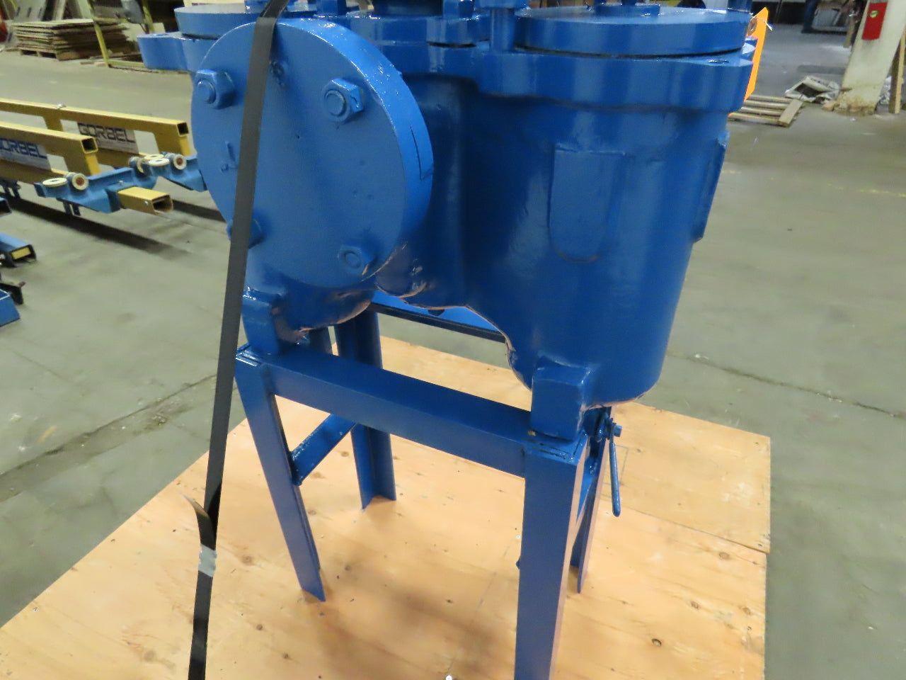 ZURN 560FYB 3" Flanged Iron Duplex Dual Basket Filter 125PSI Max Size 3