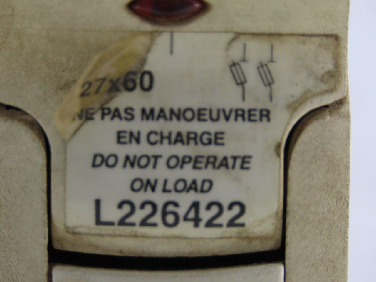 Ferraz Shawmut 27 x 60mm 2 Pole Fuse Holder 800V 150A Rail Mount