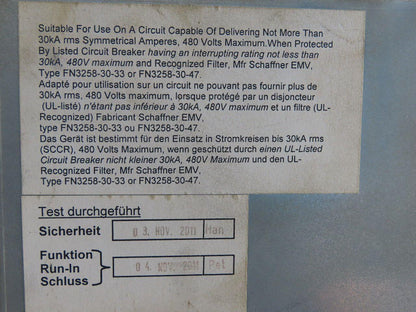 Mecos IMC 15 BG10837-01NI 16KVA Motor Drive 400/460V 3PH 0-900HZ