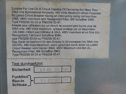 Mecos IMC 15 BG10837-01NI 16KVA Motor Drive 400/460V 3PH 0-900HZ