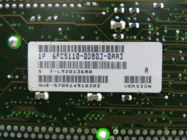 Siemens 6FC5110-0DB03-0AA3 PC Board Sinumerik CPU MMC