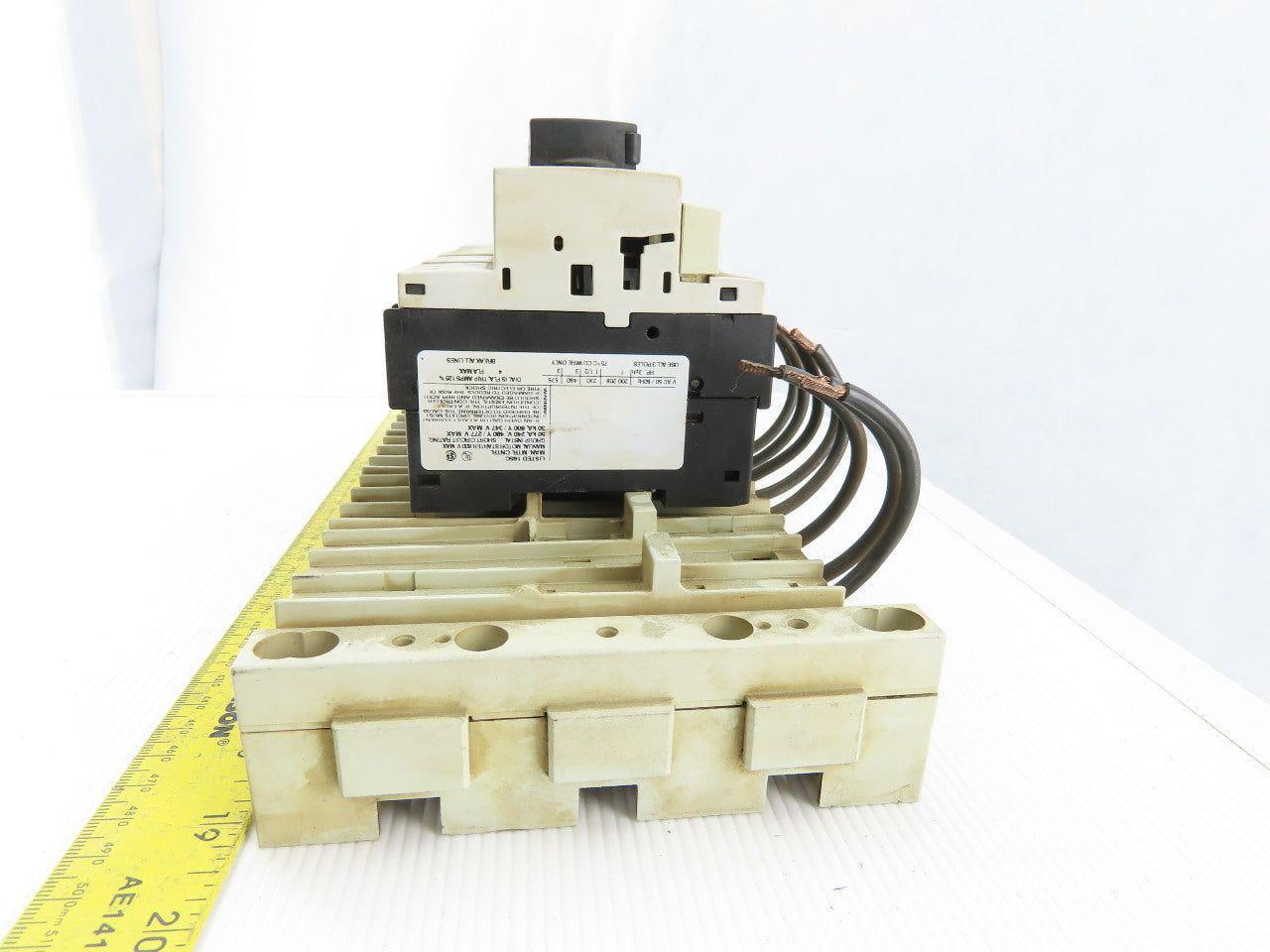 Siemens 3RV1421-1JA10 Circuit Breaker W/Adapter Plug 8US1 051-5DJ07 Assy.