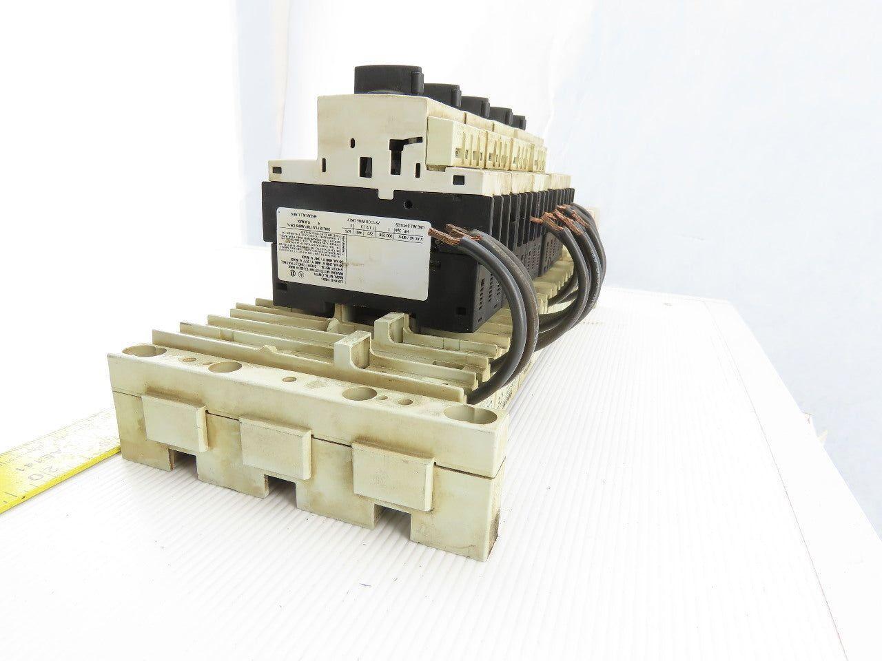 Siemens 3RV1421-1JA10 Circuit Breaker W/Adapter Plug 8US1 051-5DJ07 Assy.