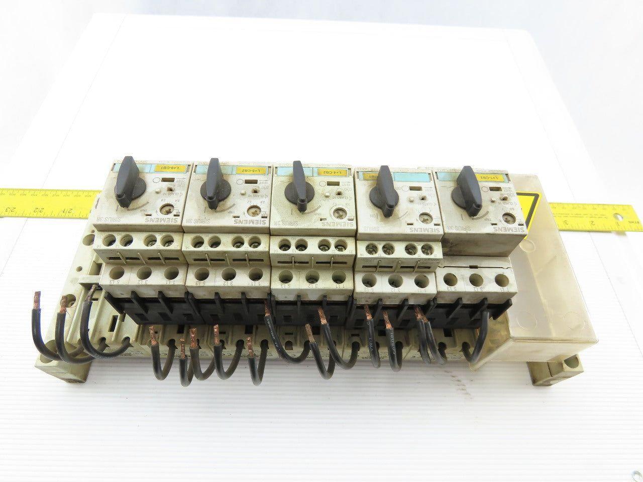 Siemens 3RV1421-1JA10 Circuit Breaker W/Adapter Plug 8US1 051-5DJ07 Assy.