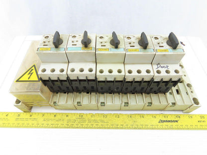 Siemens 3RV1421-1JA10 Circuit Breaker W/Adapter Plug 8US1 051-5DJ07 Assy.
