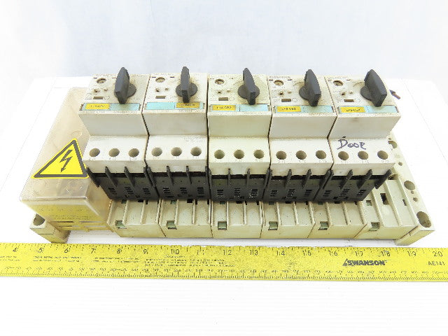 Siemens 3RV1421-1JA10 Circuit Breaker W/Adapter Plug 8US1 051-5DJ07 Assy.