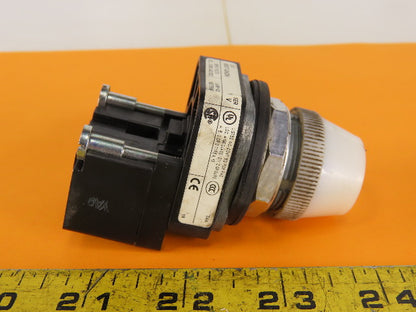 Allen Bradley 800T-QH2W/V Universal LED Pilot Light 12-130VAC White Series V
