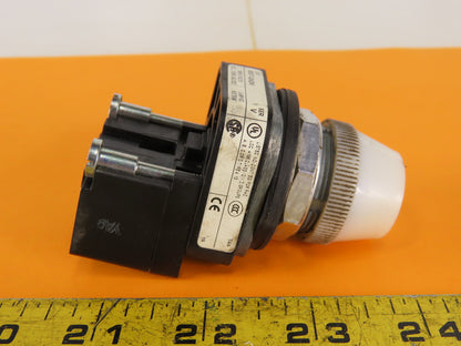 Allen Bradley 800T-QH2W/V Universal LED Pilot Light 12-130VAC White Series V
