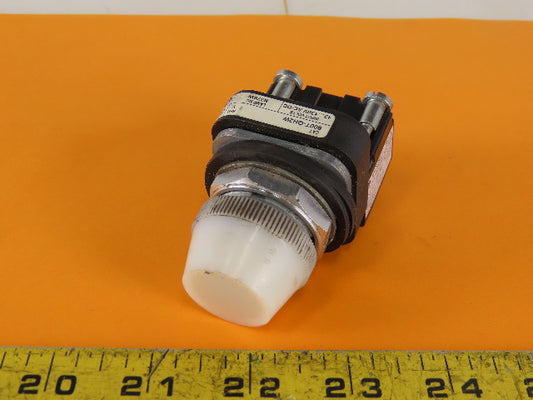 Allen Bradley 800T-QH2W/V Universal LED Pilot Light 12-130VAC White Series V