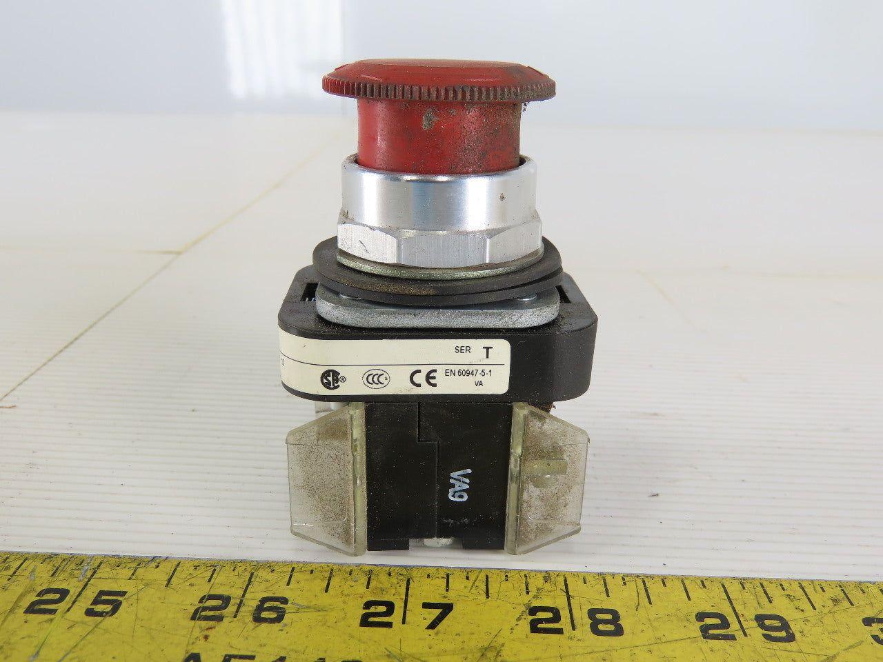 Allen Bradley 800H-FRX6AP/T E-Stop Twist Release 2 N.O Series T
