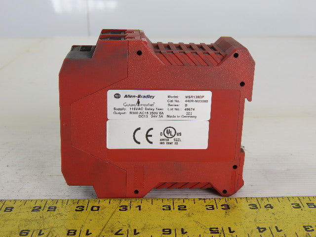 Allen Bradley 440R-M23080/B Guard Master 115V Delay 1Sec Series B DIN Rail Mount