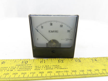 Rish Vista 12G397 Analog Panel Meter 0/200Amps AC