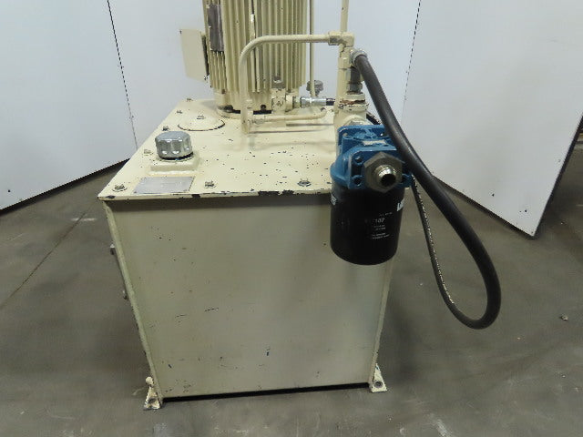 Vickers PVQ40 20HP 90 Gal. Hydraulic Power Unit Heat Exchanger 230/460 3Ph