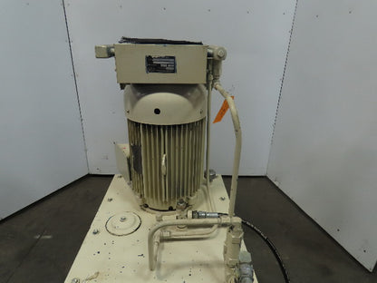 Vickers PVQ40 20HP 90 Gal. Hydraulic Power Unit Heat Exchanger 230/460 3Ph