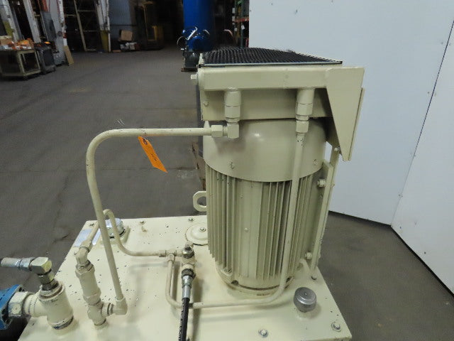 Vickers PVQ40 20HP 90 Gal. Hydraulic Power Unit Heat Exchanger 230/460 3Ph