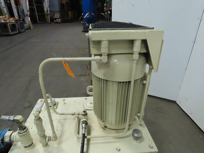 Vickers PVQ40 20HP 90 Gal. Hydraulic Power Unit Heat Exchanger 230/460 3Ph