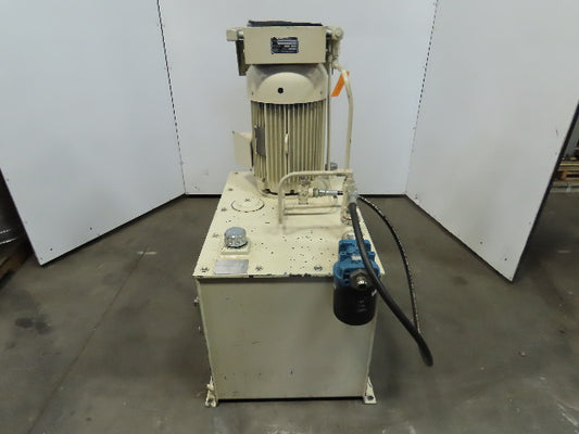 Vickers PVQ40 20HP 90 Gal. Hydraulic Power Unit Heat Exchanger 230/460 3Ph