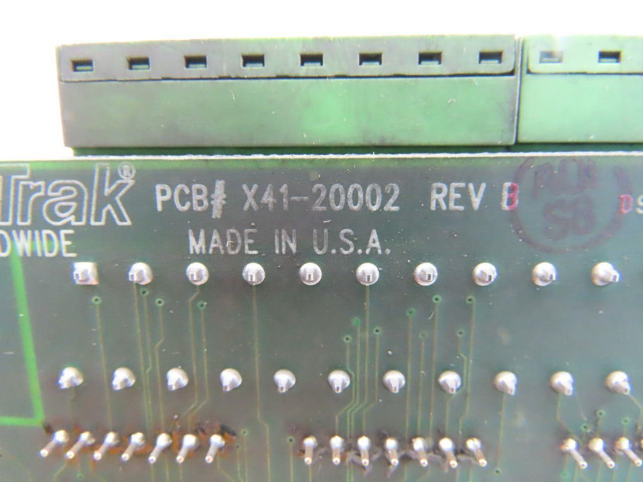 Visi Trak X41-20002 Rev B Printed Circuit Board