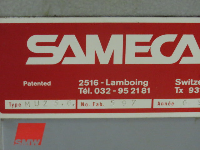 SMW/SAMECA 680 MUZ 5.6 Space Saver Bar Feeder 80 PSI