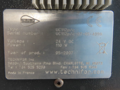 Technifor UCF112/P/C Marking System Control Unit 24VDC 110W