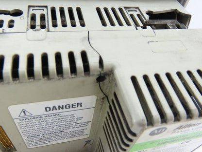 Allen Bradley 2711P-B6M3D/B Panel View Plus 600 24VDC 25W Back Piece is Broken