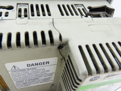 Allen Bradley 2711P-B6M3D/B Panel View Plus 600 24VDC 25W Back Piece is Broken