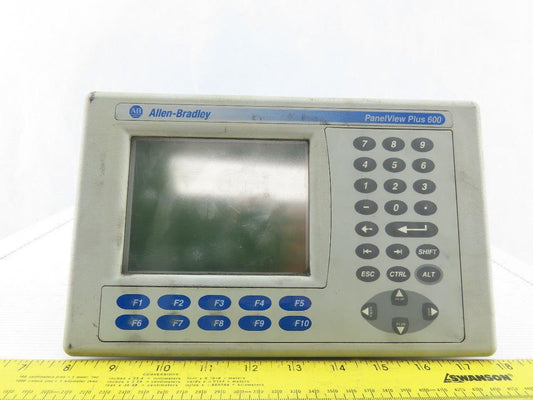 Allen Bradley 2711P-B6M3D/B Panel View Plus 600 24VDC 25W Back Piece is Broken