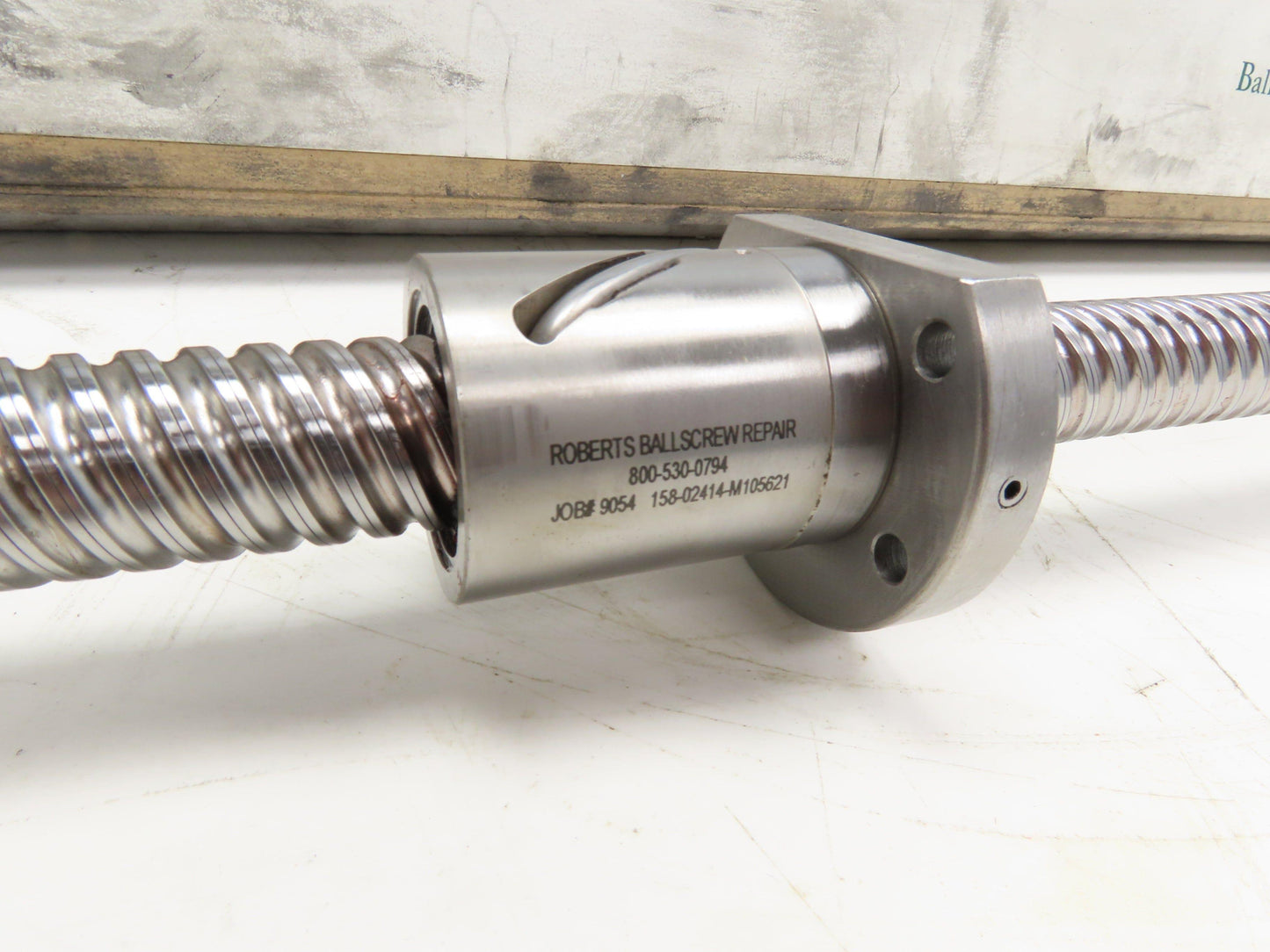 Roberts Ball Screw & Nut Assembly 25mm Dia  6mm Pitch 1695mm OAL 58" Travel